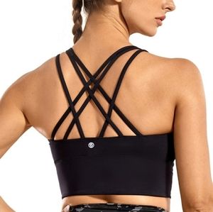 CRZ yoga strappy longline sports bra